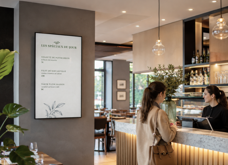 SULPICE TV Menu Board Digital Restaurant